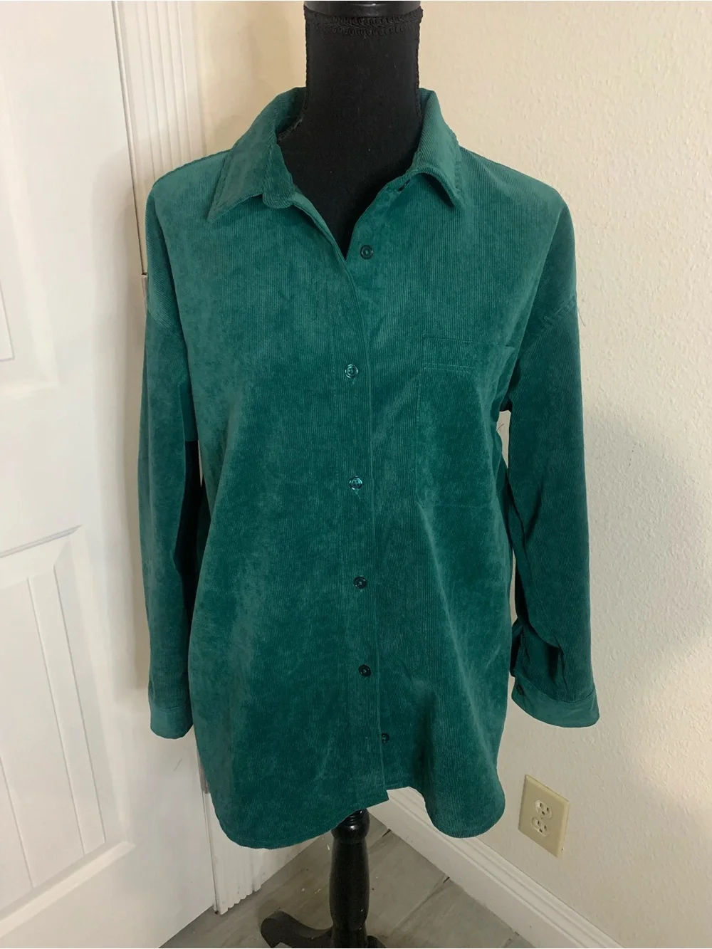 Ultra Flirt green Ribbed Top - Picture 1 of 5